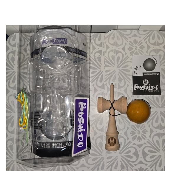 New Open Box -Bushido Kendama “Ultimate” Skill Toy – Beechwood Ken + Yellow Tama - Picture 7 of 16